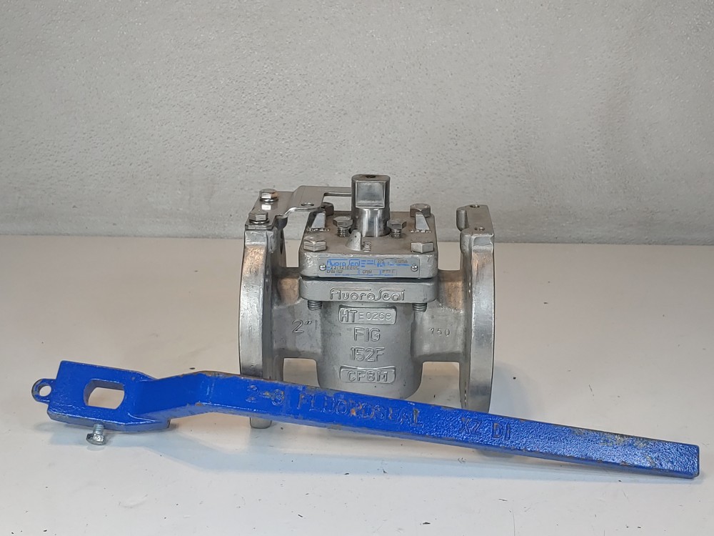 Fluoroseal 2" 150# RF Flange CF8M Plug Valve FIG#152F