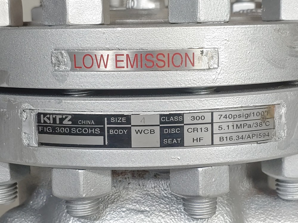 Kitz 4" 300# WCB Swing Check Valve FIG#: 300SC0HS