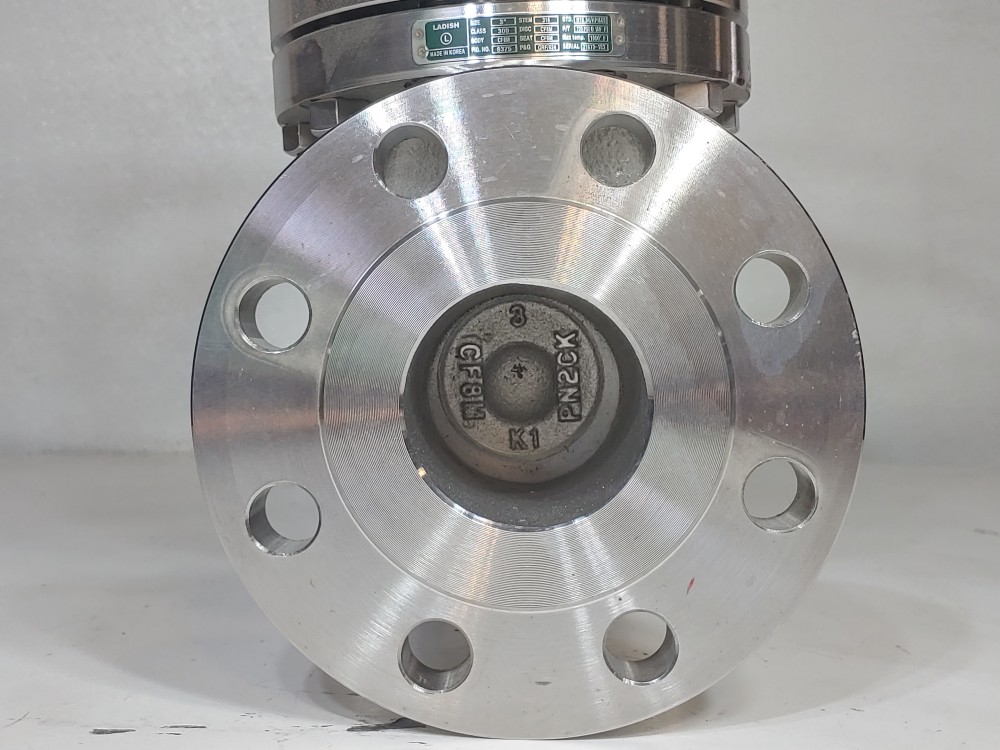 Ladish 3" 300# CF8M RF Flanged Gate Valve FIG#: 8375
