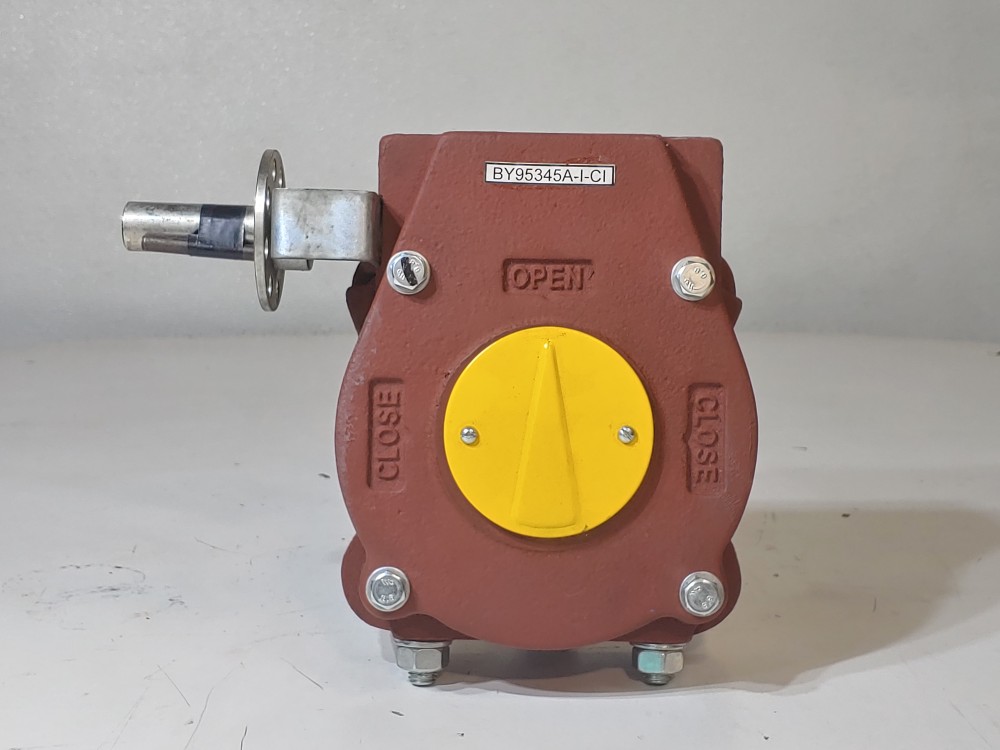 Flowserve Durco BY95345A-I-CI Quarter Turn Worm Gear Operator w/Bracket & Wheel 