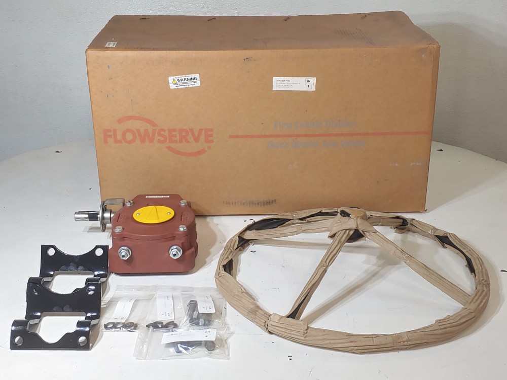 Flowserve Durco BY95345A-I-CI Quarter Turn Worm Gear Operator w/Bracket & Wheel 