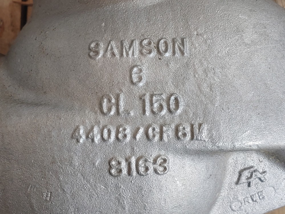 Samson 6" 150# CF8M Control Valve Model# 3277
