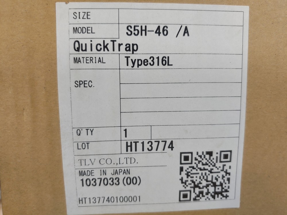 TLV Quick Trap S5H-46 /A, 50 PSIG Steam Trap