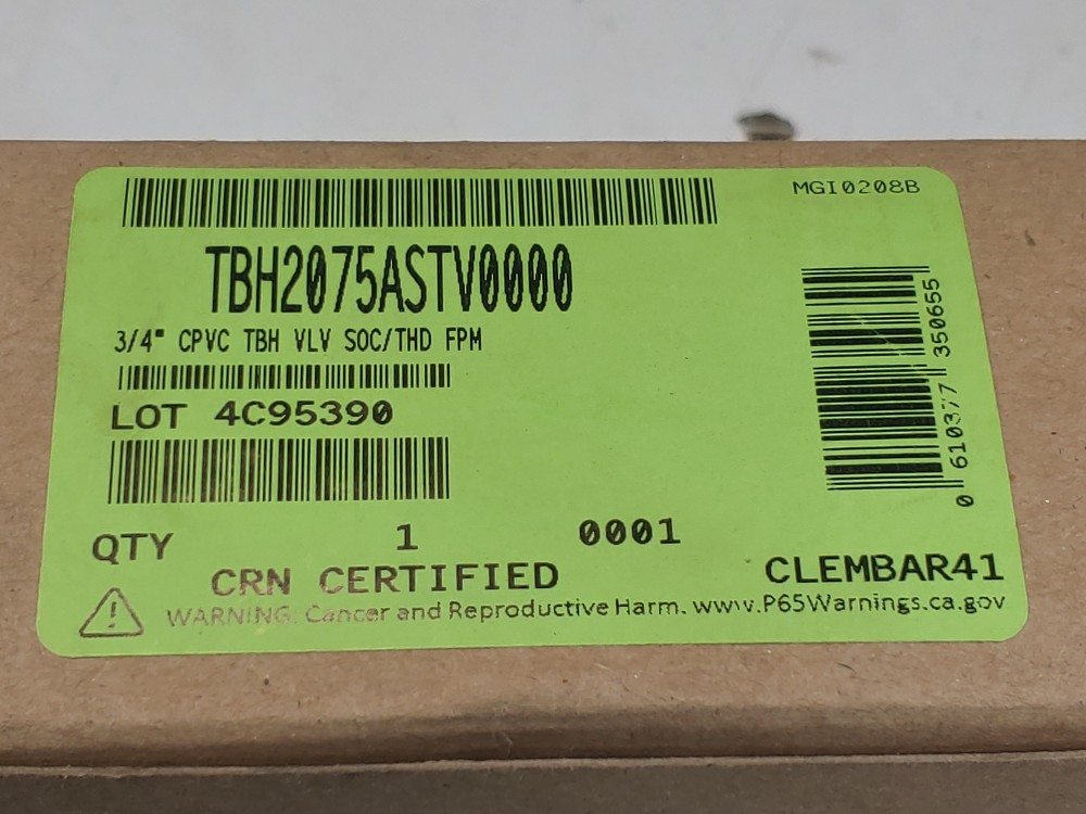 Lot of (3) Hayward 3/4" Tru Union CPVC Ball Valve TBH2075ASTV0000