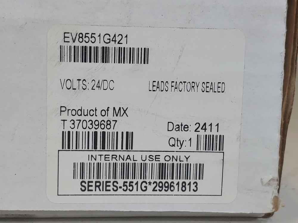 Asco 1/4" NPT Stainless Steel Solenoid Valve EV8007G1/EV8551G421