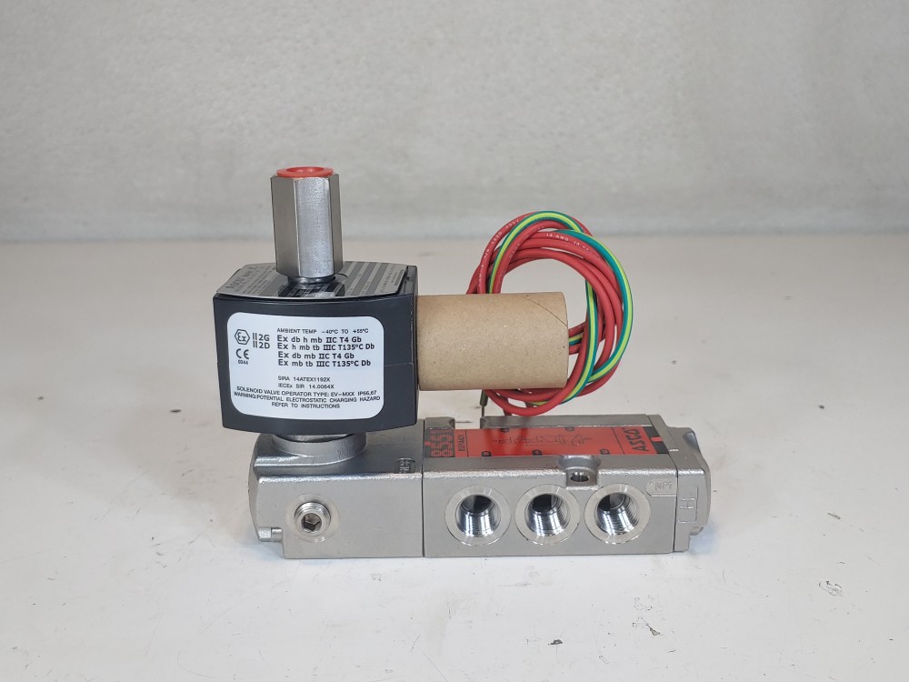 Asco 1/4" NPT Stainless Steel Solenoid Valve EV8007G1/EV8551G421