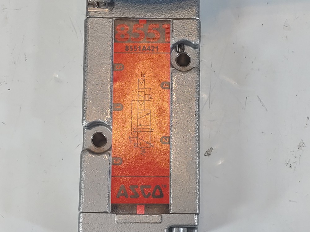 Asco 1/4" NPT Stainless Steel Solenoid Valve EV8007G1/EV8551G421