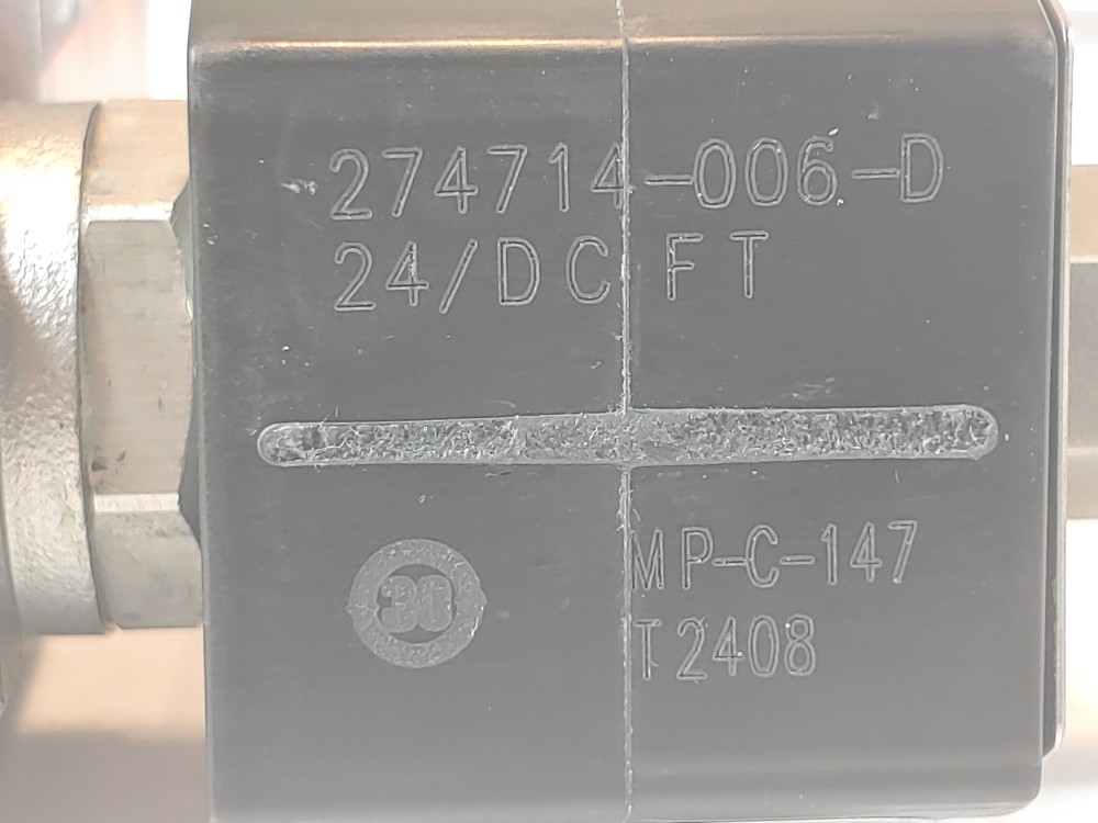 Asco 1/4" NPT Stainless Steel Solenoid Valve EV8007G1/EV8551G421