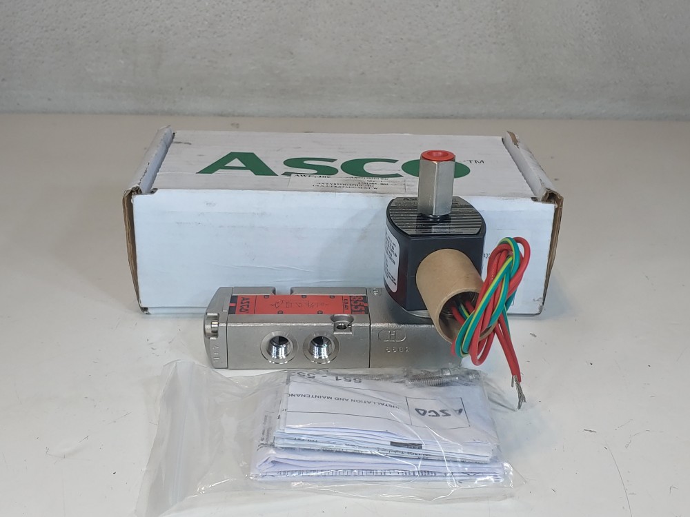 Asco 1/4" NPT Stainless Steel Solenoid Valve EV8007G1/EV8551G421