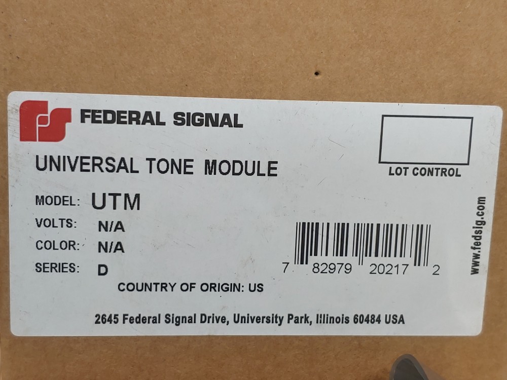 Federal Signal SelecTone 120V Amplified Speaker 300GCX-120