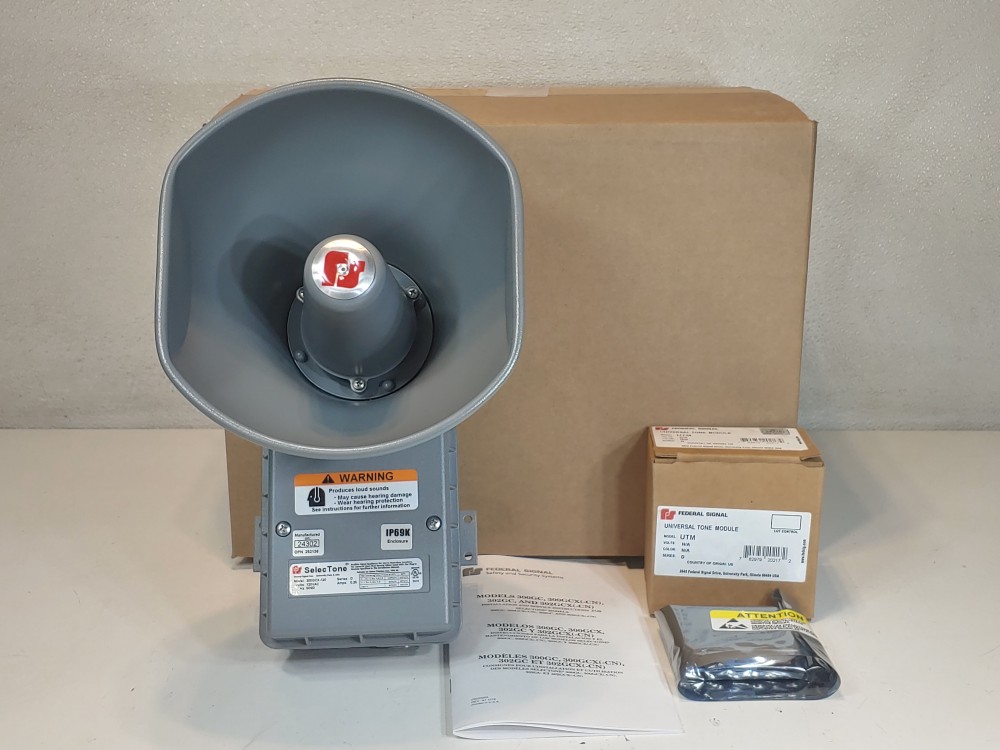 Federal Signal SelecTone 120V Amplified Speaker 300GCX-120