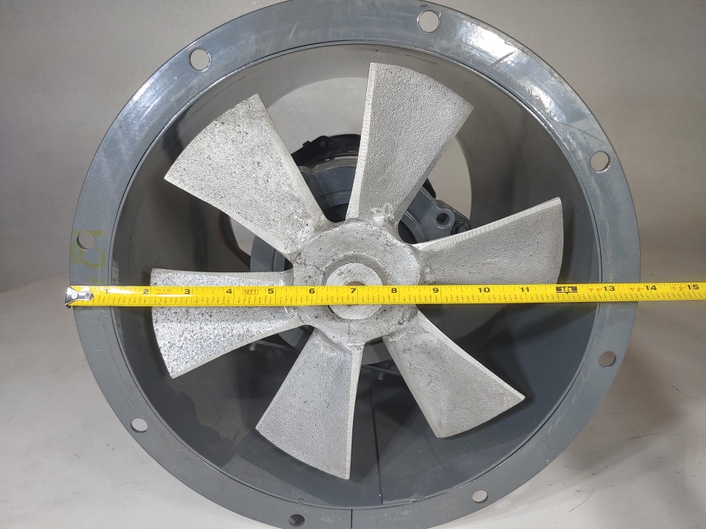 National Fan ND12-D-1-E Raptor ELP Tube Axial Fan 12" 2044 CFM Direct Drive 