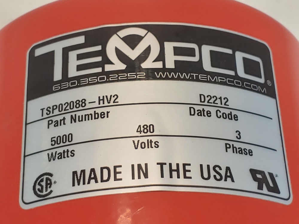 Tempco Screw Plug Immersion Heater w/ Thermostat TSP02088-HV2