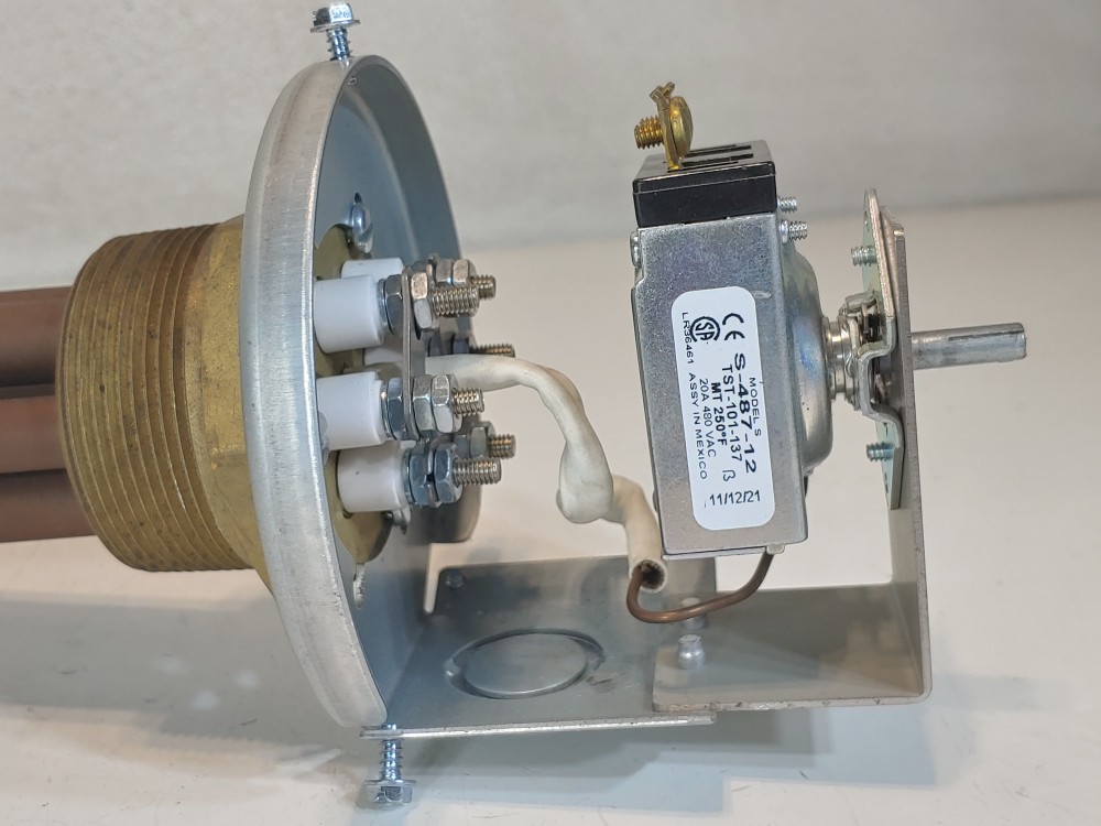 Tempco Screw Plug Immersion Heater w/ Thermostat TSP02088-HV2