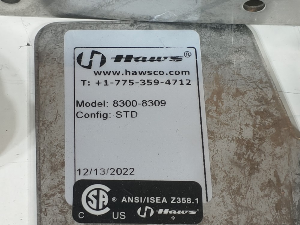 Haws 8300-8309 Emergency Shower & Eye/Face Wash