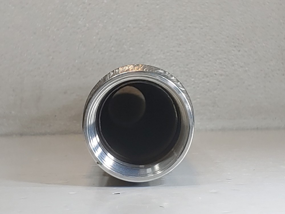  Braided 304 Stainless Steel Hose 12-1/4" X 2", Fitting 2" MNPT End X 2" FNPT