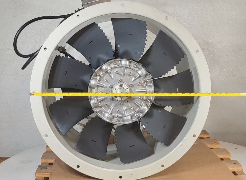 ZIEHL-ABEGG Tube Axial Industrial Fan w/15HP Baldor Motor