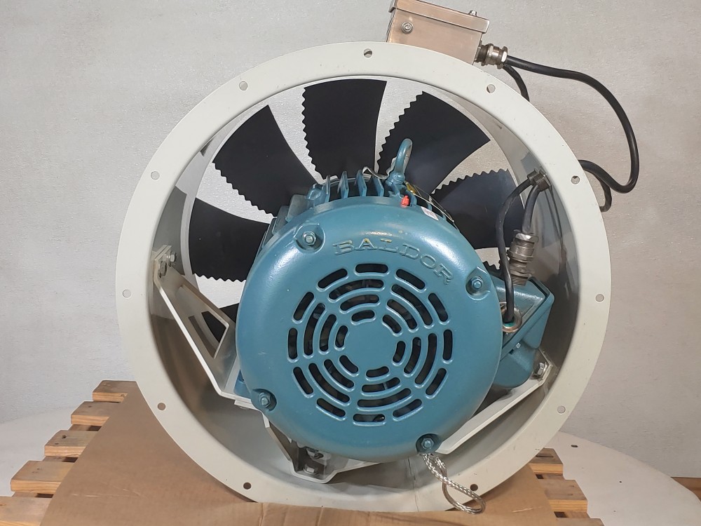 ZIEHL-ABEGG Tube Axial Industrial Fan w/15HP Baldor Motor