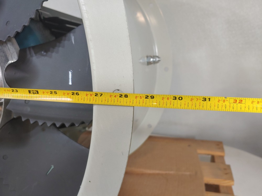 ZIEHL-ABEGG Tube Axial Industrial Fan w/15HP Baldor Motor