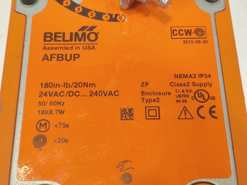 Belimo AFBUP Damper Actuator 180in-lb / 20Nm