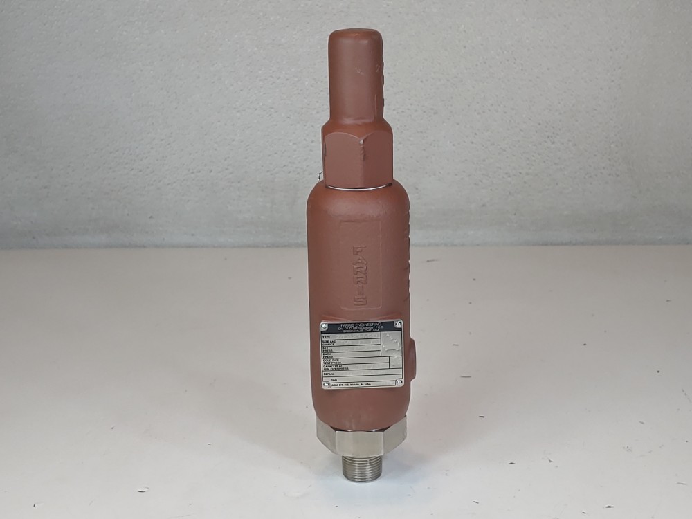 Farris 3/4" x 1" NPT 275# WCB Pressure Relief Valve 27DA23-M20 