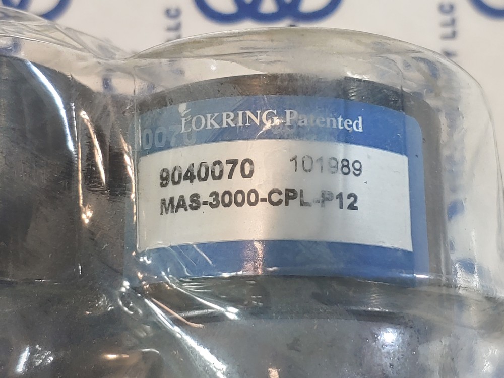 Lot of (5) Lokring 3/4" NRS MAS-3000-CPL-P12, CS Pipe Coupling 9040070 