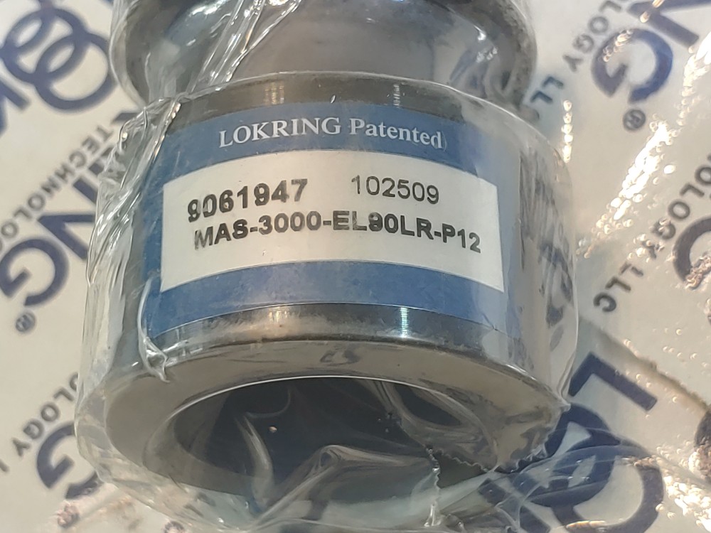 Lot of (6) Lokring 3/4" NRS MAS-3000-EL90LR-P12 90° CS Pipe Coupling 9061947