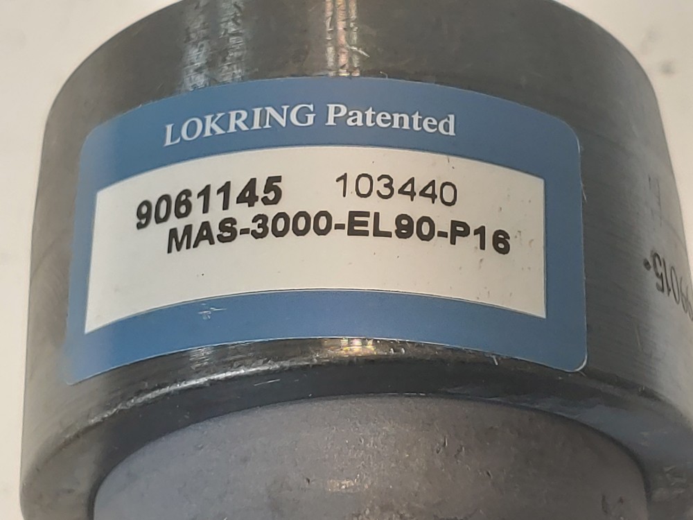 Lot of (5) Lokring MAS-3000-EL90-P16 / 9061145, 1" NPS CS Elbow Coupling 
