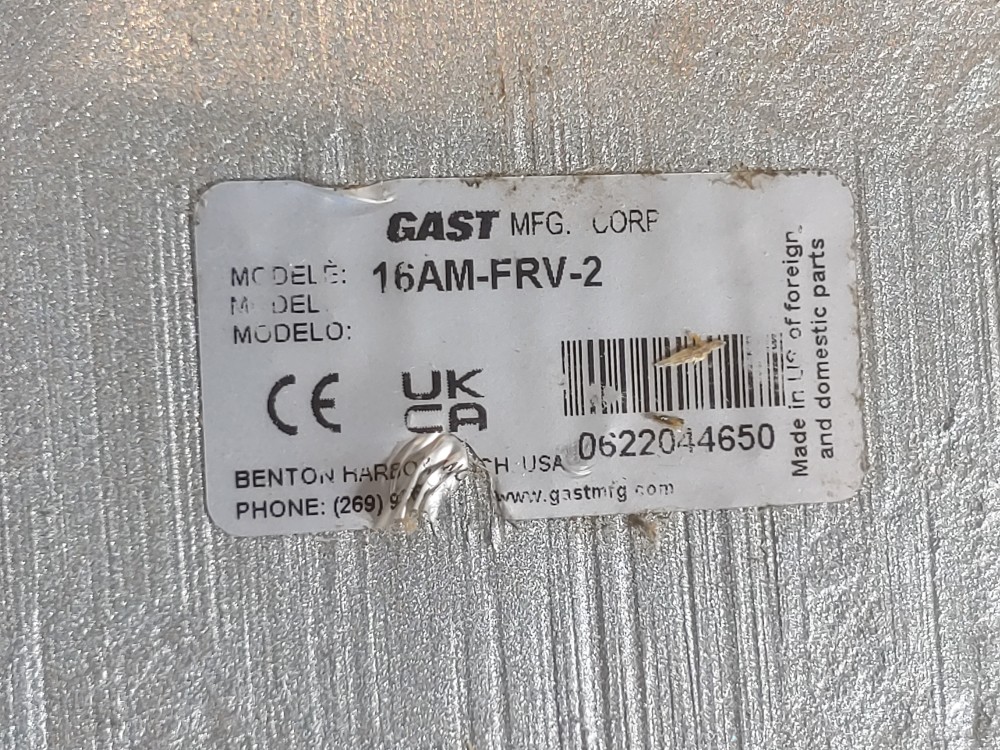 GAST 16AM-FRV-2 Air Motor 