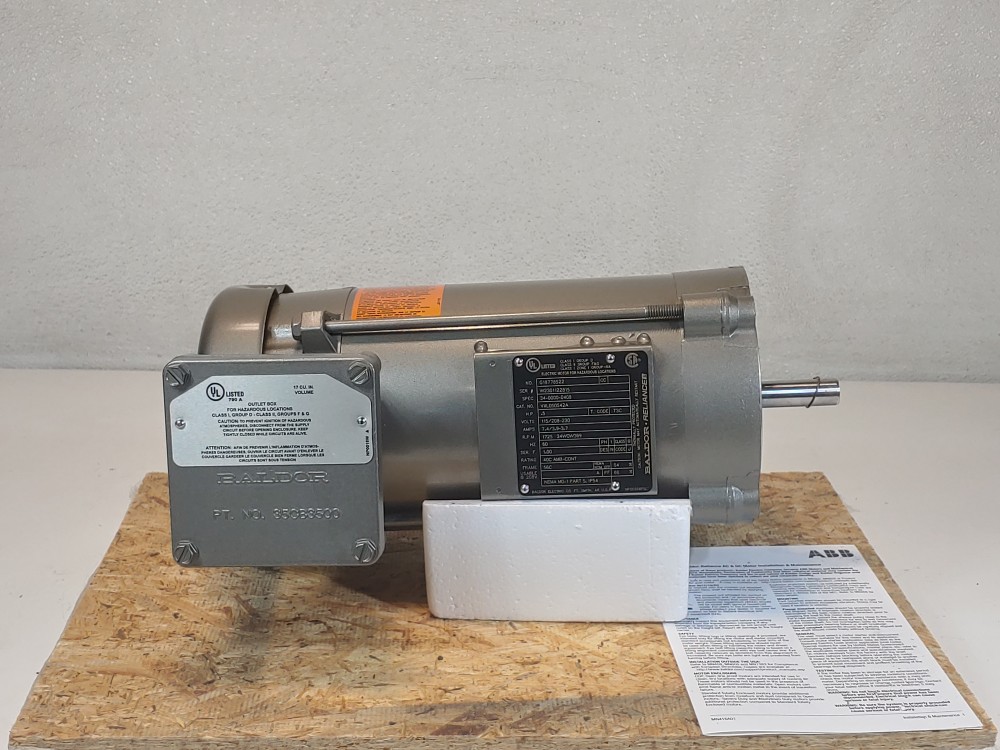 Baldor 1/2-HP,  1725RPM Single Phase Explosion Proof Motor VXL050542A