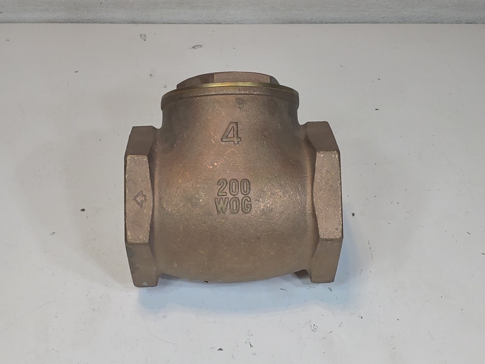Matco 521 Series 200 WOG 4" Threaded Brass Swing Check Valve