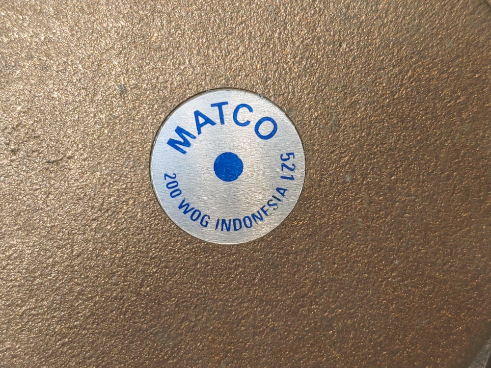 Matco 521 Series 200 WOG 4" Threaded Brass Swing Check Valve
