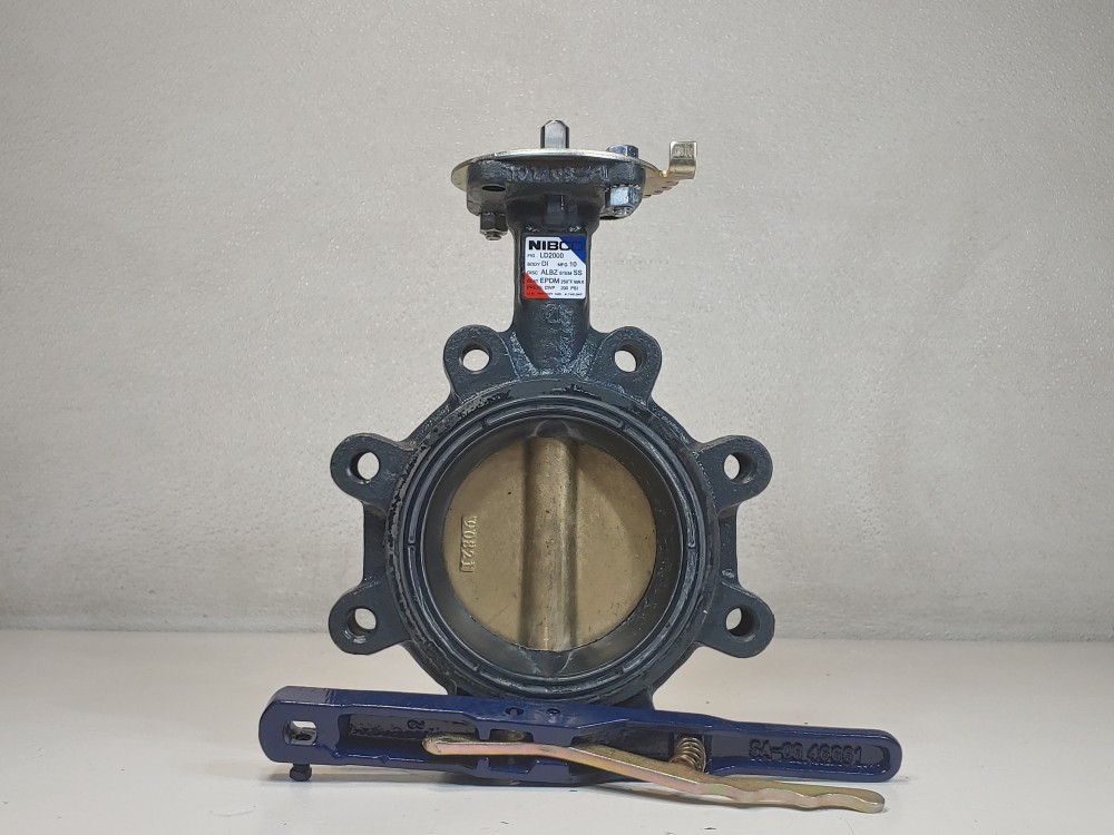 NIBCO 4" 250 PSI Lug Style DI/ALBZ Butterfly Valve LD2000 