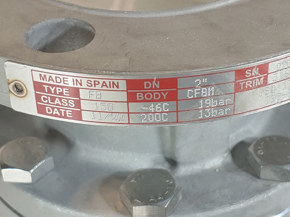 Bac 2" 150# FB CF8M 2-PC Flanged Ball Valve PN: 2089944  (No Handle)