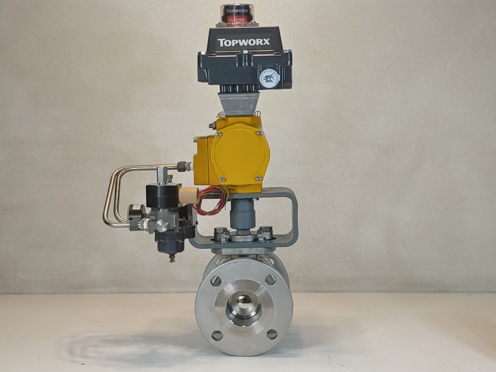KTM 2-1/2" 150# 2PC CF8M RF Pneumatic Actuated Ball Valve 