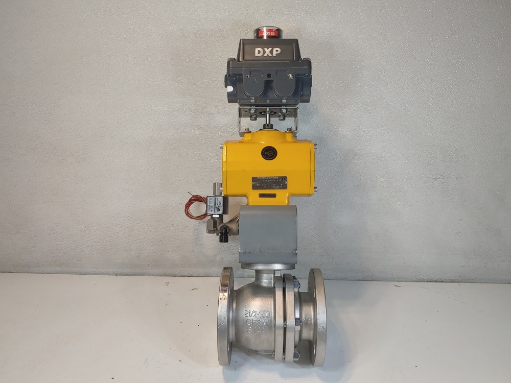 KTM 2-1/2" 150# 2PC CF8M RF Pneumatic Actuated Ball Valve 