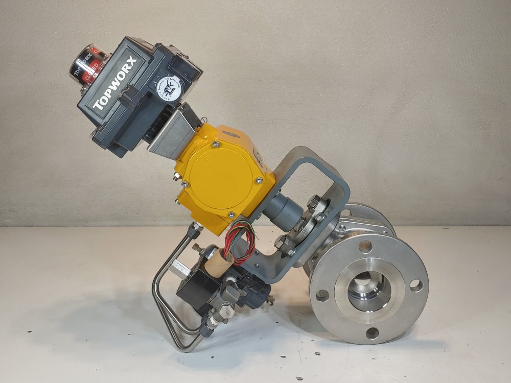 KTM 2-1/2" 150# 2PC CF8M RF Pneumatic Actuated Ball Valve 
