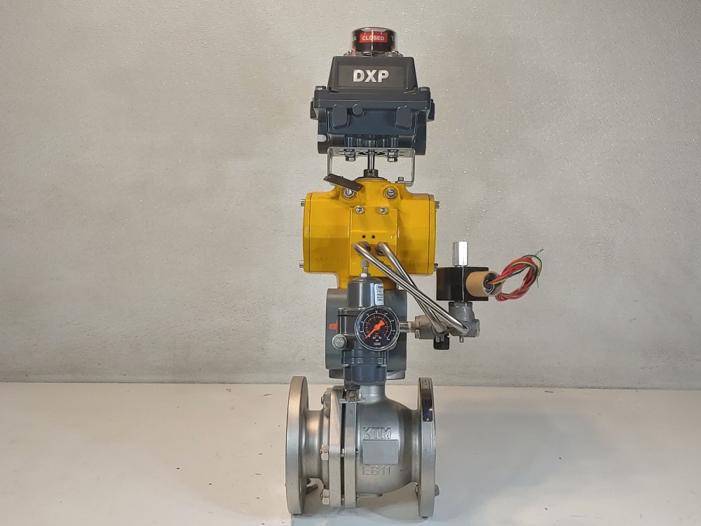 KTM 2-1/2" 150# 2PC CF8M RF Pneumatic Actuated Ball Valve 