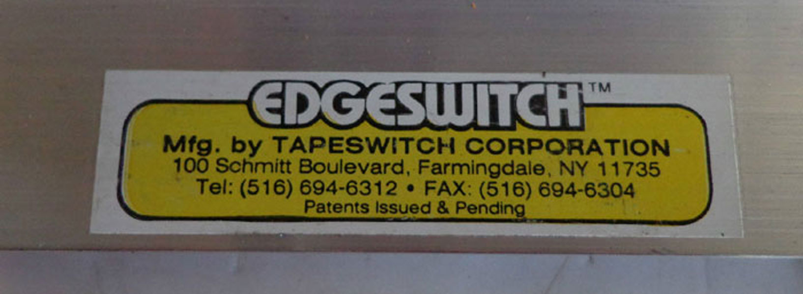 LOT OF (2) TAPE SWITCH CORP TS-46 SENSING EDGE 18"