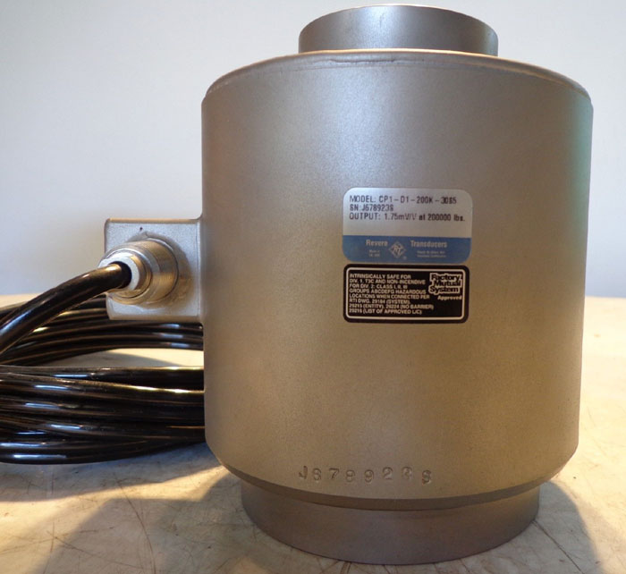 REVERE TRANSDUCERS LOAD CELL  MODEL CP1-D1-200K-30S5