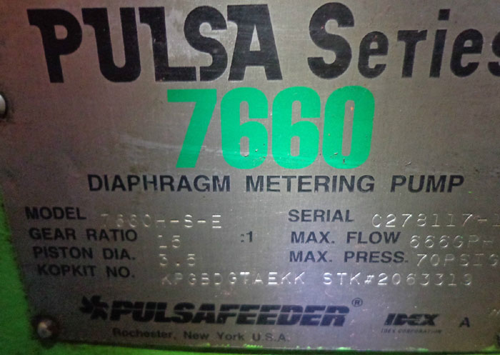 PULSA DIAPHRAGM METERING PUMP 7660h-S-E