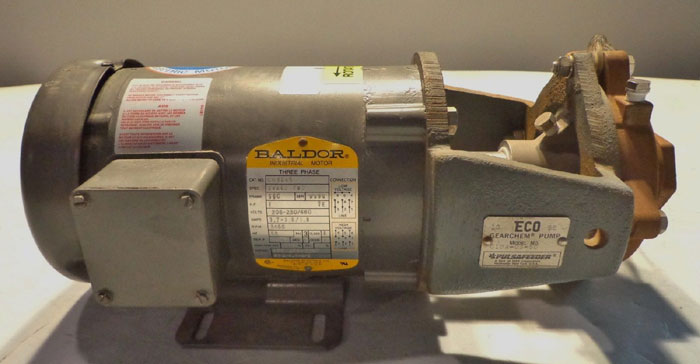ECO GEARCHEM PULSAFEEDER PUMP C10A-OS-SD W/ BALDOR 1 HP MOTOR CM3545