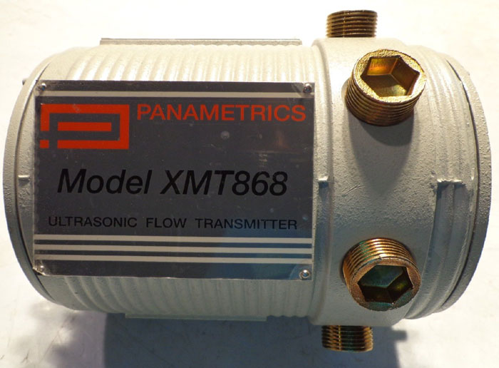 PANAMETRICS FLOW METER XMT868-1-11-00-0011 w/ COAXIAL CABLES & TRANSDUCER WT-1