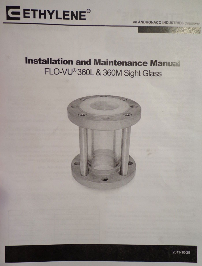 ETHYLENE 6" FLO-UV SIGHT GLASS FLO-UV 360M