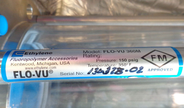 ETHYLENE 4" FLO-VU SIGHT GLASS FLO-VU 360M