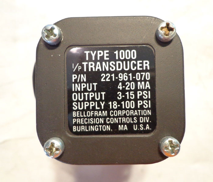 BELLOFRAM TYPE 1000 TRANSDUCER 221-961-070