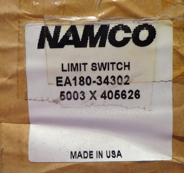 NAMCO SNAP LOCK LIMIT SWITCH EA180-34302
