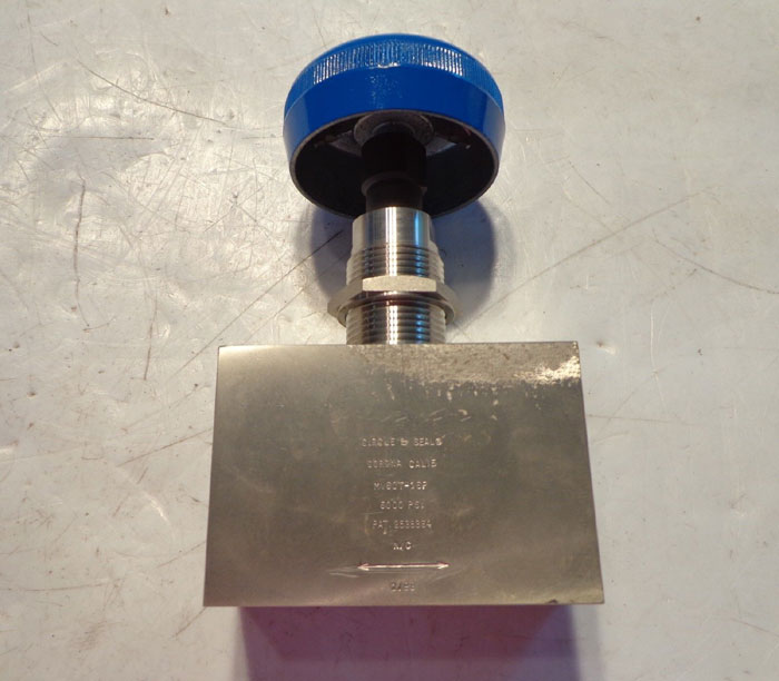 CIRCLE SEAL DYNA FLOW NEEDLE GLOBE VALVE W/ MANUAL SHUT-OFF MV60T-16P