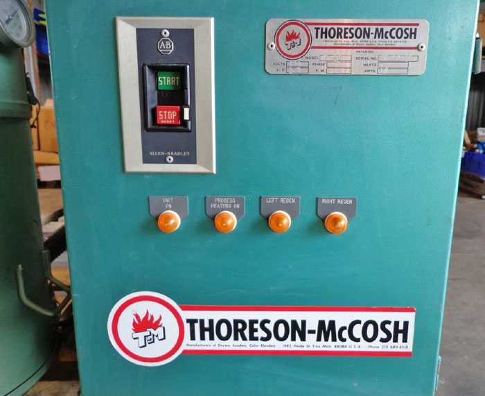 THORESON MCCOSH DRYER D-12 WITH HOPPER & DOUGAN CONTROL TRANSFORMER 53-10