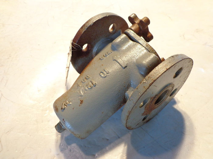 MUELLER 1" STEAM STRAINER VALVE FLANGED